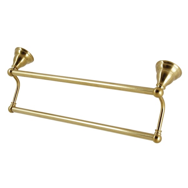 18Inch Dual Towel Bar, Brushed Brass